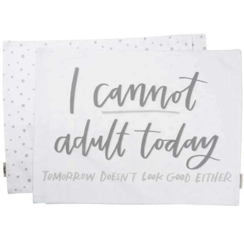 NWT Primitives by Kathy | 'I Cannot Adult Today' Pillowcase Size 28x21
